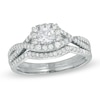 Thumbnail Image 0 of Previously Owned - 0.70 CT. T.W. Diamond Twist Shank Bridal Set in 14K White Gold (I/I1)