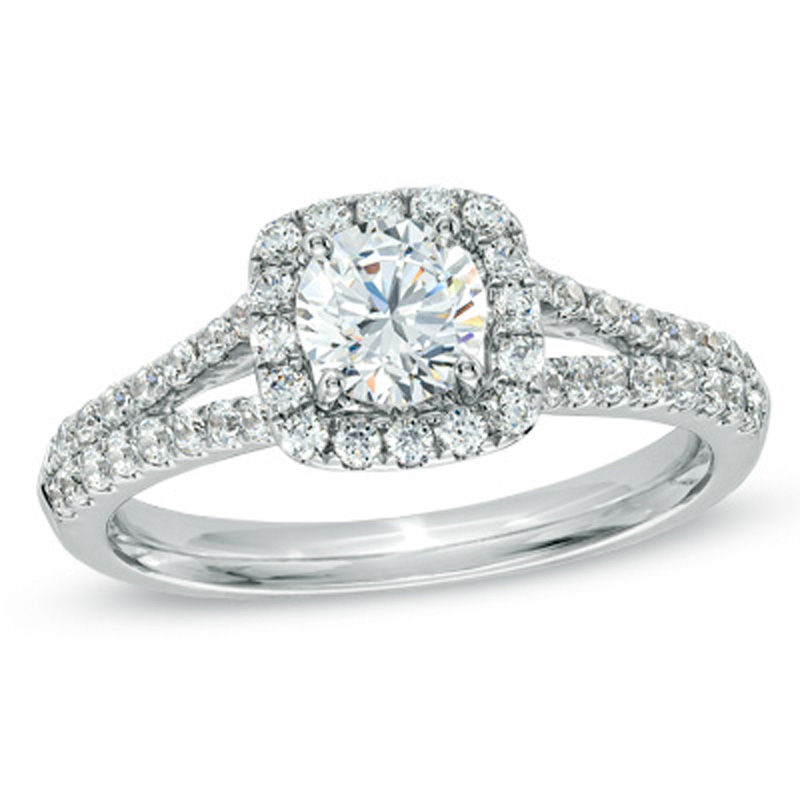 Previously Owned - Celebration  Fire™ 1.00 CT. T.W. Diamond Engagement Ring in 14K White Gold (H-I/SI1-SI2)|Peoples Jewellers