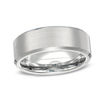 Thumbnail Image 0 of Previously Owned - Triton's Men's 8.0mm Comfort Fit Beveled Edge Wedding Band in Tungsten