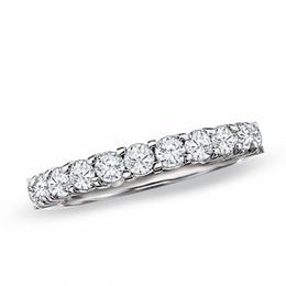 Previously Owned - 1.00 CT. T.W. Diamond Prong Band in 14K White Gold