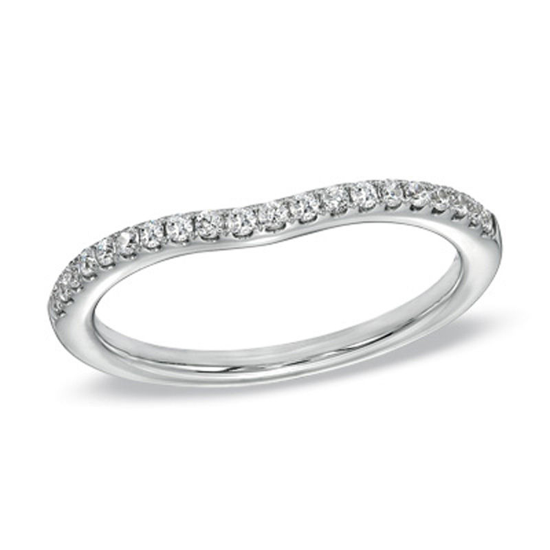 Main Image 1 of Previously Owned - 0.18 CT. T.W.  Diamond Band in 14K White Gold (I/SI2)