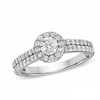 Thumbnail Image 0 of Previously Owned - 0.88 CT. T.W.  Diamond Framed Engagement Ring in 14K White Gold (I/I1)