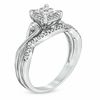 Thumbnail Image 2 of Previously Owned - 0.33 CT. T.W. Quad Diamond Twist Shank Bridal Set in 10K White Gold