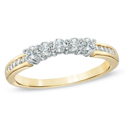 Previously Owned - 0.33 CT. T.W. Diamond Wedding Band in 14K Gold