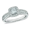 Thumbnail Image 0 of Previously Owned -  1.00 CT. T.W. Princess-Cut Diamond Ring in 14K White Gold (I/I1)