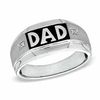 Thumbnail Image 0 of Previously Owned - Men's Diamond Accent "DAD" Ring in 10K White Gold