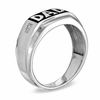 Thumbnail Image 1 of Previously Owned - Men's Diamond Accent "DAD" Ring in 10K White Gold