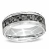 Thumbnail Image 0 of Previously Owned - Men's 8.0mm Grey Carbon Fibre Wedding Band in Stainless Steel