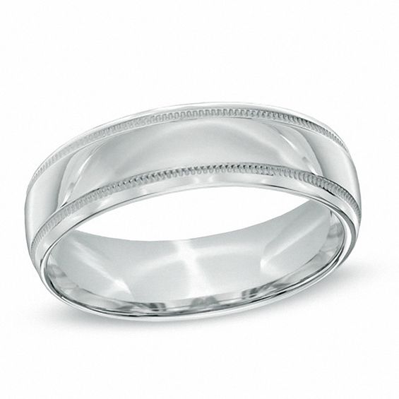 Previously Owned - Men's 6.0mm Comfort Fit Wedding Band in Sterling Silver