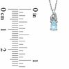 Thumbnail Image 1 of Previously Owned - Oval Aquamarine and Diamond Accent Ring, Pendant and Earrings Set in 10K White Gold