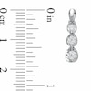 Thumbnail Image 1 of Previously Owned - 0.50 CT. T.W. Diamond Three Stone Drop Earrings in 14K White Gold