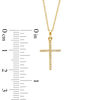 Previously Owned - 0.05 CT. T.W. Diamond Cross Pendant in 10K Gold