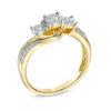 Thumbnail Image 2 of Previously Owned - 0.25 CT. T.W. Diamond Three Stone Engagement Ring in 10K Gold