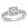 Thumbnail Image 0 of Previously Owned - 0.87 CT. T.W. Princess-Cut Diamond Engagement Ring in 14K White Gold (I/I1)