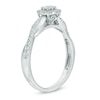 Previously Owned - 0.50 CT. T.W. Diamond Twist Engagement Ring in 10K White Gold