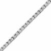 Thumbnail Image 1 of Previously Owned - 0.50 CT. T.W. Diamond Tennis Bracelet in Sterling Silver - 7.25&quot;