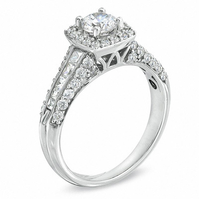 Main Image 2 of Previously Owned - Celebration  Lux® 1.45 CT. T.W. Diamond Engagement Ring in 18K White Gold (I/SI2)