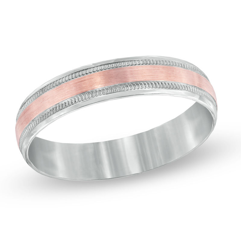 Previously Owned - Ladies' 4.0mm Wedding Band in 10K Two-Tone Gold|Peoples Jewellers