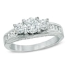 Thumbnail Image 0 of Previously Owned - 1.50 CT. T.W.   Diamond Three Stone Engagement Ring in 14K White Gold