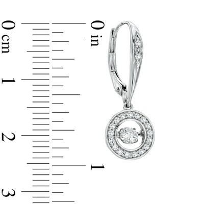 Previously Owned - Unstoppable Love™  0.50 CT. T.W. Diamond Circle Drop Earrings in 10K White Gold