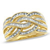 Thumbnail Image 0 of Previously Owned - 0.50 CT. T.W. Diamond Loose Braid Ring in 10K Gold