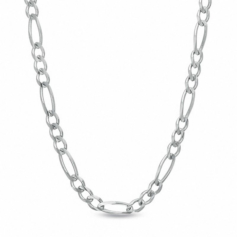 Previously Owned - Men's 7.0mm Figaro Chain Necklace in Sterling Silver - 22"|Peoples Jewellers