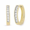 Thumbnail Image 0 of Previously Owned - 0.50 CT. T.W. Diamond Hoop Earrings in 10K Gold