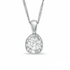 Thumbnail Image 0 of Previously Owned - 0.50 CT. T.W.  Diamond Pendant in 14K White Gold - 17"