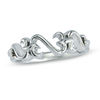 Thumbnail Image 0 of Previously Owned - Open Hearts by Jane Seymour™ Interlocking Ring in Sterling Silver