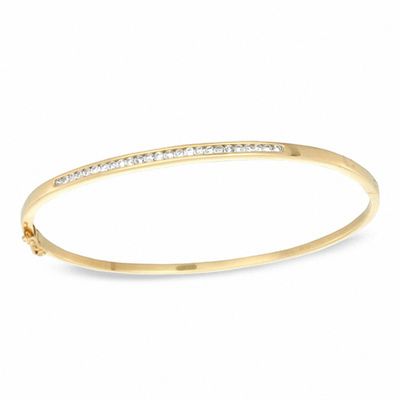 Previously Owned - 0.50 CT. T.W. Diamond Bangle in 10K Gold