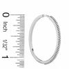 Thumbnail Image 1 of Previously Owned - 0.25 CT. T.W. Diamond Hoop Earrings in 10K White Gold