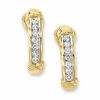 Thumbnail Image 0 of Previously Owned - 1.00 CT. T.W. Diamond "X" Earrings in 10K Gold