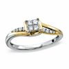 Thumbnail Image 1 of Previously Owned - Cherished Promise Collection™ 0.20 CT. T.W. Princess-Cut Diamond Promise Ring in 10K Two-Tone Gold