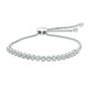 Thumbnail Image 0 of Previously Owned - 0.25 CT. T.W. Diamond Bubbles Bolo Bracelet in Sterling Silver - 9.5"