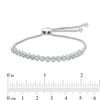 Thumbnail Image 1 of Previously Owned - 0.25 CT. T.W. Diamond Bubbles Bolo Bracelet in Sterling Silver - 9.5"