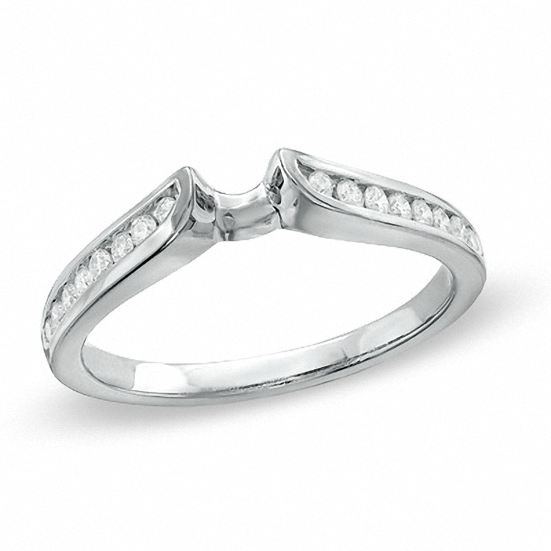 Main Image 1 of Previously Owned - 0.20 CT. T.W. Prestige Diamond Solitaire Enhancer in 14K White Gold