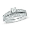 Thumbnail Image 0 of Previously Owned - 1.00 CT. T.W. Princess-Cut Diamond Bridal Set in 14K White Gold