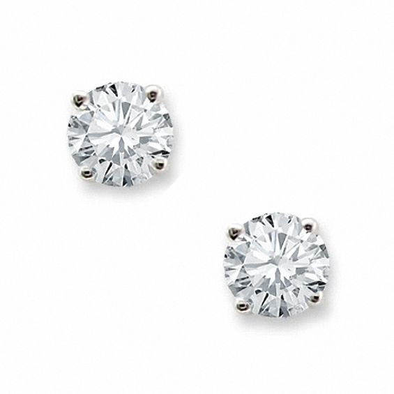 1/3 ctw 14k White Gold Diamond Stud Earrings (K-L, I2-I3)