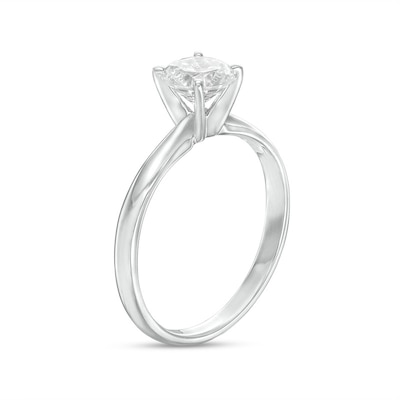 Previously Owned - 1.00 CT. Diamond Solitaire Engagement Ring in 14K White Gold (J/I3)