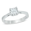 Thumbnail Image 0 of Previously Owned - 0.33 CT. T.W.  Princess-Cut Diamond Frame Engagement Ring in 14K White Gold (I/I1)