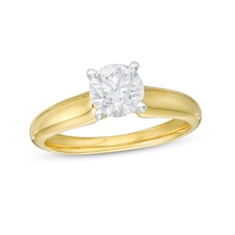 Previously Owned - 1.00 CT.  Diamond Solitaire Engagement Ring in 14K Gold (I/I1)