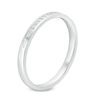 Previously Owned - 0.15 CT. T.W. Princess-Cut Diamond Wedding Band in 10K White Gold