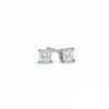 Thumbnail Image 0 of Previously Owned - 1/10 CT. T.W.   Princess-Cut Diamond Stud Earrings in 14K White Gold (I/I2)