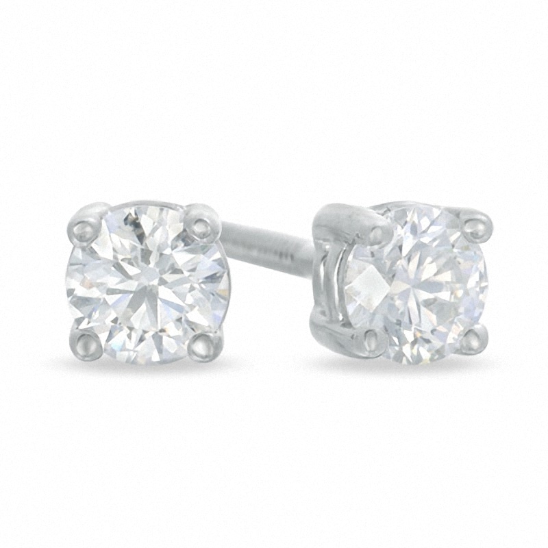 Previously Owned - Celebration  Lux® 0.40 CT. T.W. Diamond Earrings in 18K White Gold (H-I/SI2)