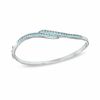 Thumbnail Image 0 of Previously Owned - Swiss Blue Topaz Bangle in Sterling Silver