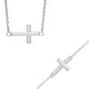 Thumbnail Image 0 of Previously Owned - Sideways Cross Necklace and Bracelet Set in Sterling Silver