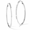 Thumbnail Image 0 of Previously Owned - 45mm Diamond Cut Square Hoop Earrings in 14K White Gold