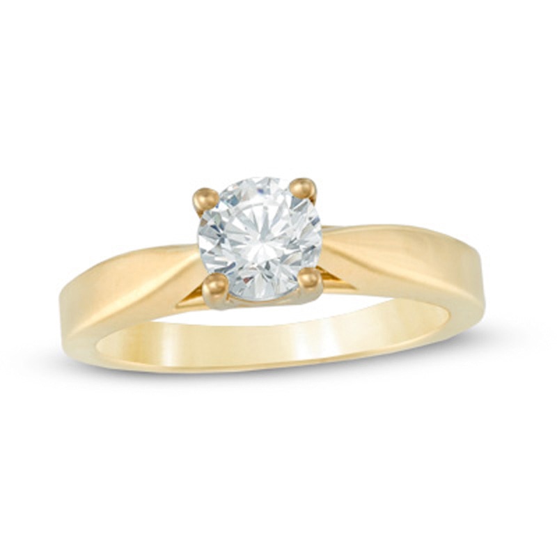 Main Image 1 of Previously Owned -  0.70 CT. Diamond Solitaire Engagement Ring in 14K Gold (I/I1)