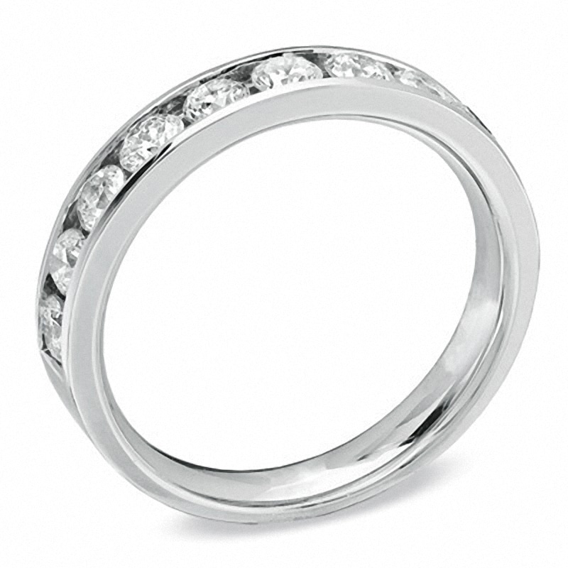 Previously Owned - 1.00 CT. T.W.  Diamond Channel Band in 14K White Gold