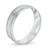 Thumbnail Image 1 of Previously Owned - Men's 6.0mm Comfort Fit Wedding Band in 10K White Gold